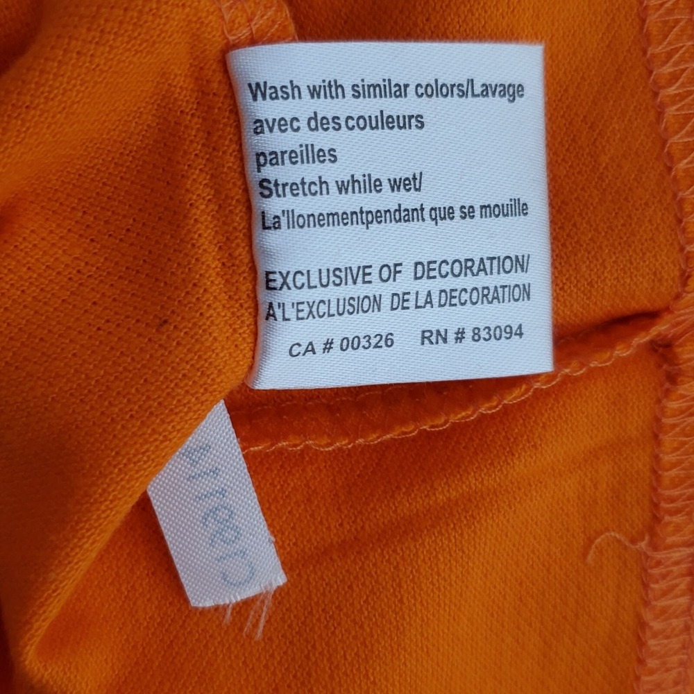 Clique Mens 4XL Orange Cotton Polo Shirt With Collar & Short Sleeves - Picture 8 of 8